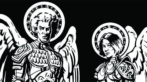 Drawing of angels