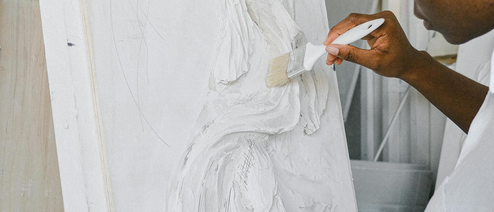 Woman painting