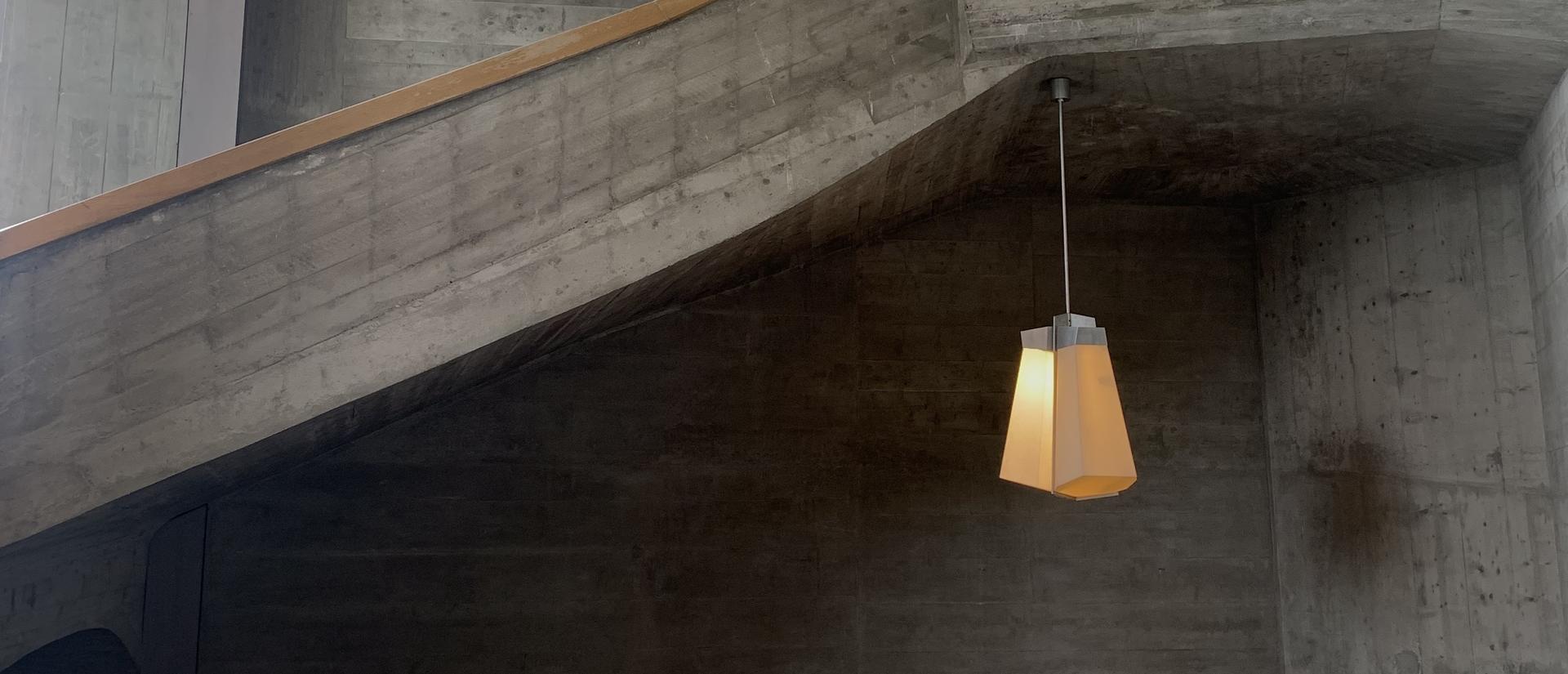 The grand staircase inside the Goetheanum